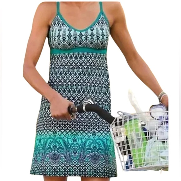 ATHLETA | NWOT SHOREBREAK RACERBACK ATHLETIC SWIM DRESS BOMBAY PAISLEY - Picture 11 of 11